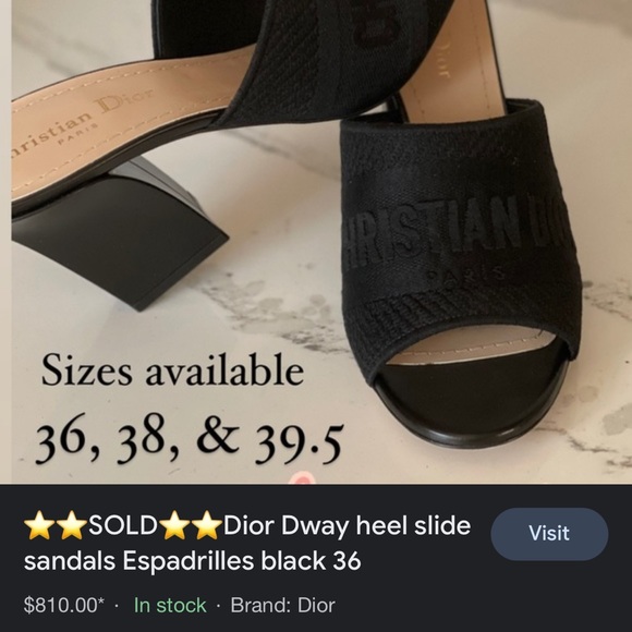 Dior block sandals - Picture 16 of 16